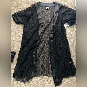 Soma Black Lace Robe